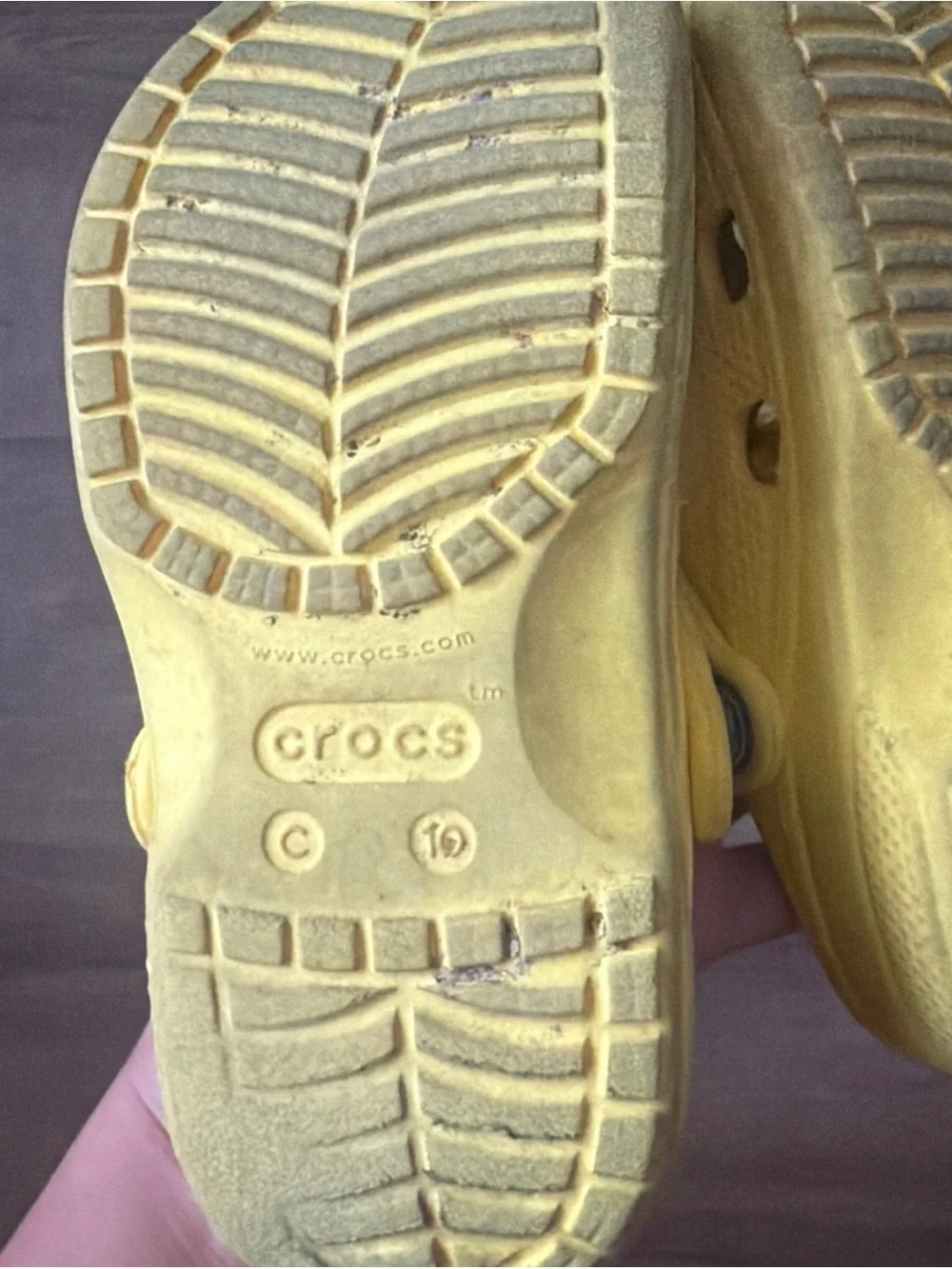 CROCS Kids Classic Clog in Yellow
